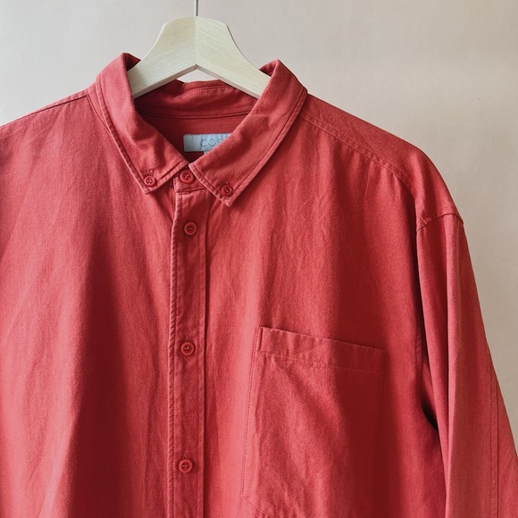 SOLD- No longer available - Red COS Button Down Shirt - Picture 3 of 3